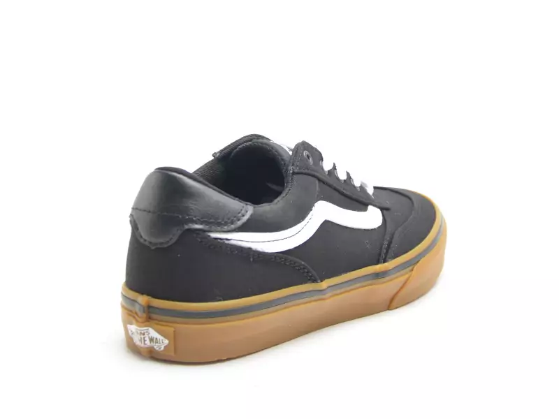 Vans BROOKLYN LS CANVAS Noir Baskets Basses Garçon