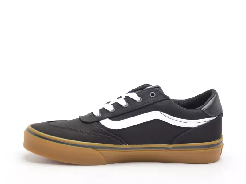 Vans BROOKLYN LS CANVAS Noir Baskets Basses Garçon