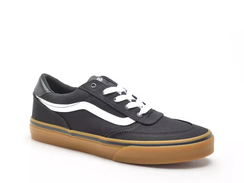 Vans BROOKLYN LS CANVAS Noir Baskets Basses Garçon