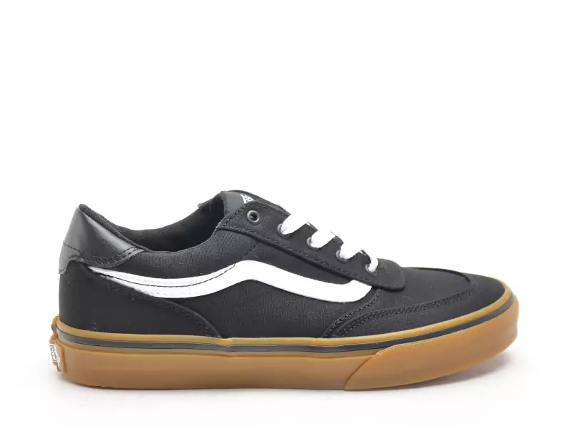 Vans BROOKLYN LS CANVAS Noir Baskets Basses Garçon