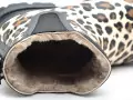 Verbenas LUA MATE COMBI ANIMAL FUR Noir Boots et Bottines Plates Femme