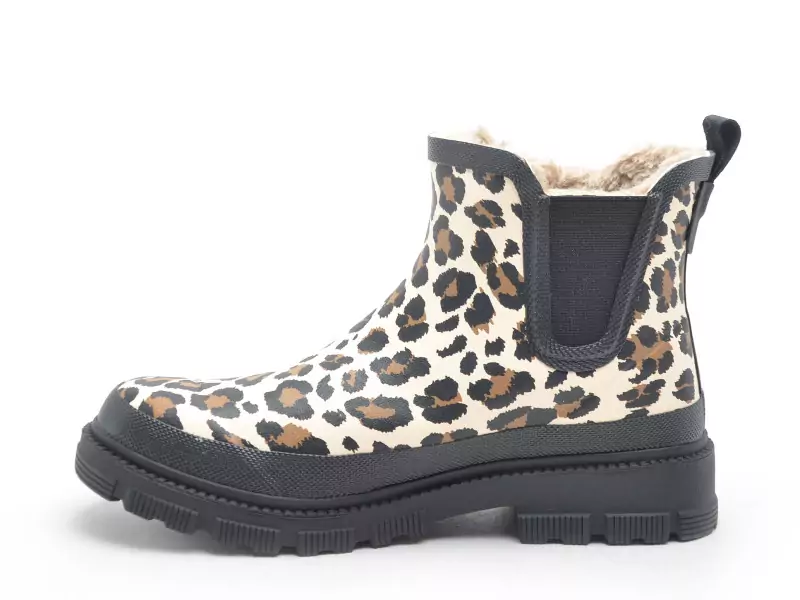 Verbenas LUA MATE COMBI ANIMAL FUR Noir Boots et Bottines Plates Femme