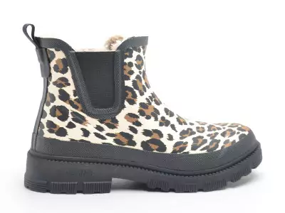 LUA MATE COMBI ANIMAL FUR Noir Boots et Bottines Plates Femme