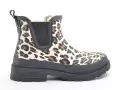Verbenas LUA MATE COMBI ANIMAL FUR Noir Boots et Bottines Plates Femme