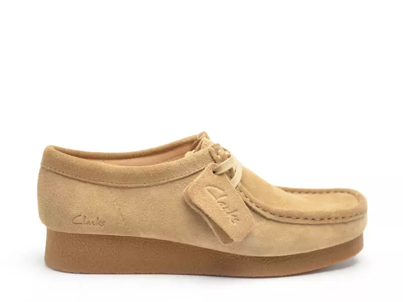 Clarks WALLABEEEVOSH Beige Mocassins Femme