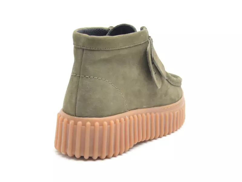 Clarks TORHILL MOSS Kaki Boots et Bottines à Talons Femme