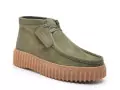 Clarks TORHILL MOSS Kaki Boots et Bottines à Talons Femme