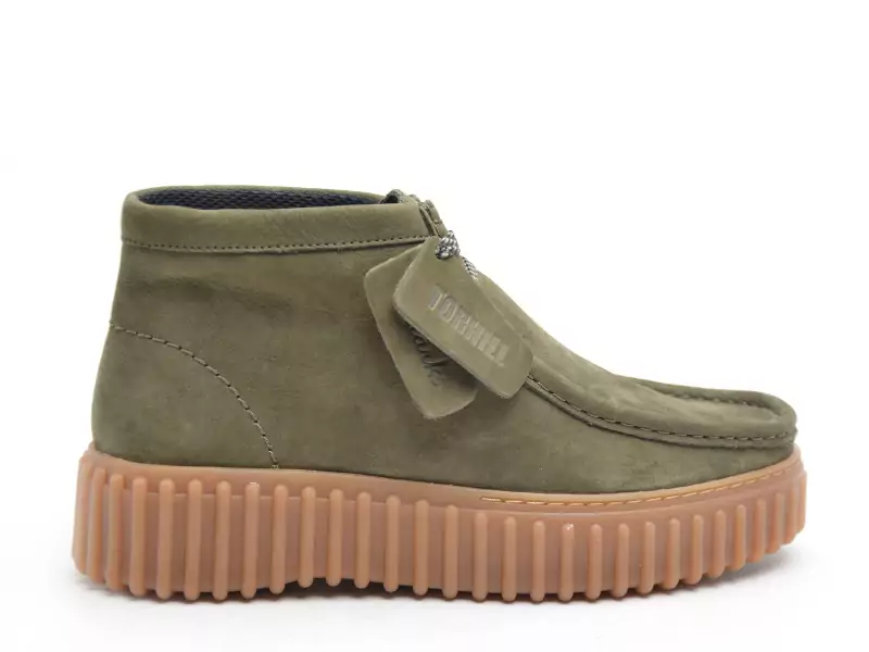 Clarks TORHILL MOSS Kaki Boots et Bottines à Talons Femme