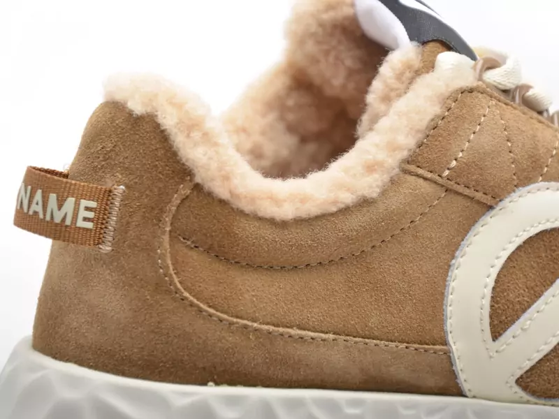 No Name CARTER JOGGER SUEDE Marron Baskets Basses Femme