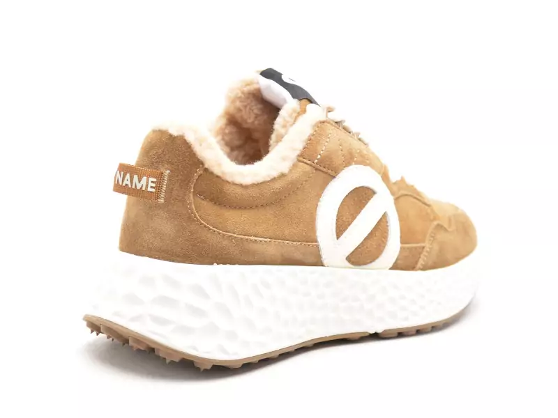 No Name CARTER JOGGER SUEDE Marron Baskets Basses Femme