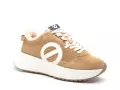 No Name CARTER JOGGER SUEDE Marron Baskets Basses Femme
