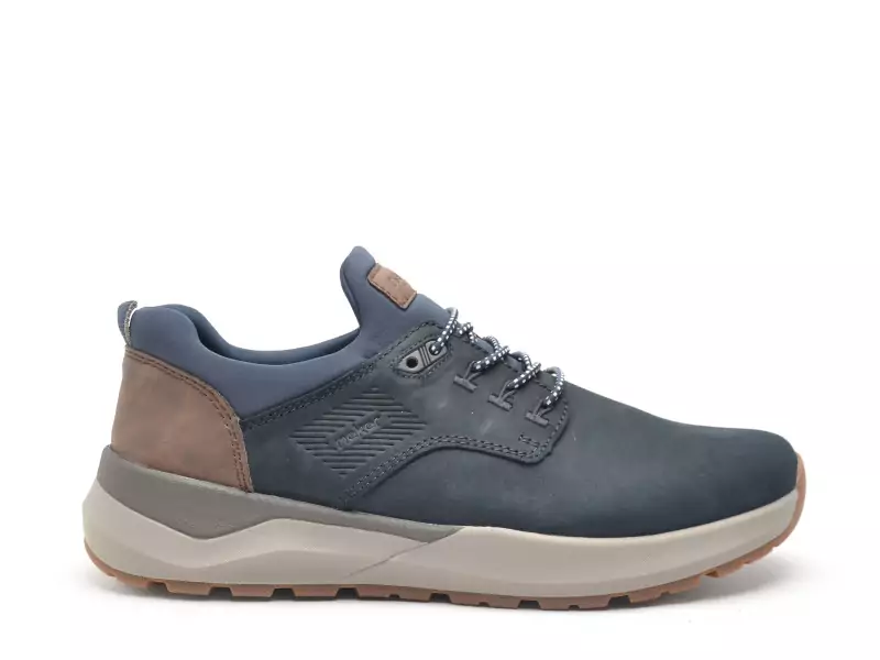 Rieker 06050 Bleu Baskets Basses Homme