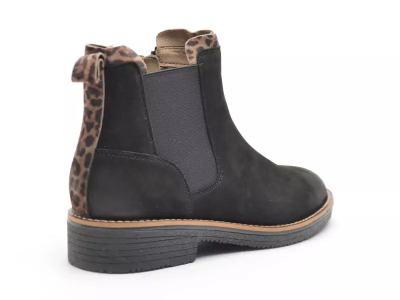 Fugitive GENOI Noir Boots et Bottines Plates Femme