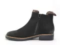 Fugitive GENOI Noir Boots et Bottines Plates Femme