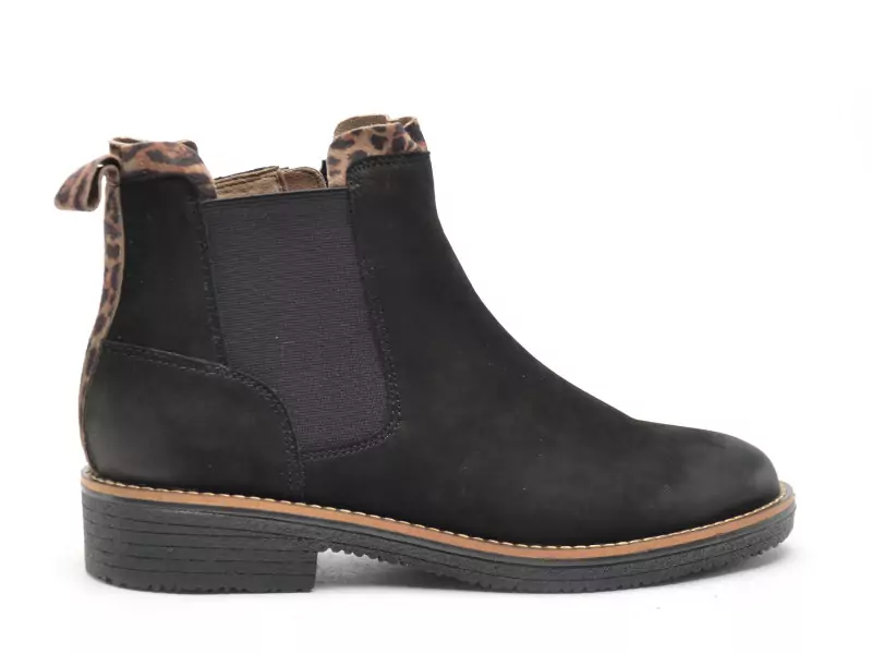 Fugitive GENOI Noir Boots et Bottines Plates Femme