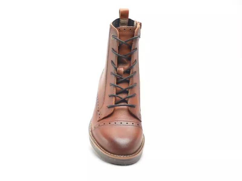 Fugitive GELINE Marron Boots et Bottines Plates Femme
