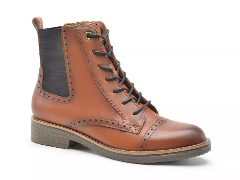 Fugitive GELINE Marron Boots et Bottines Plates Femme