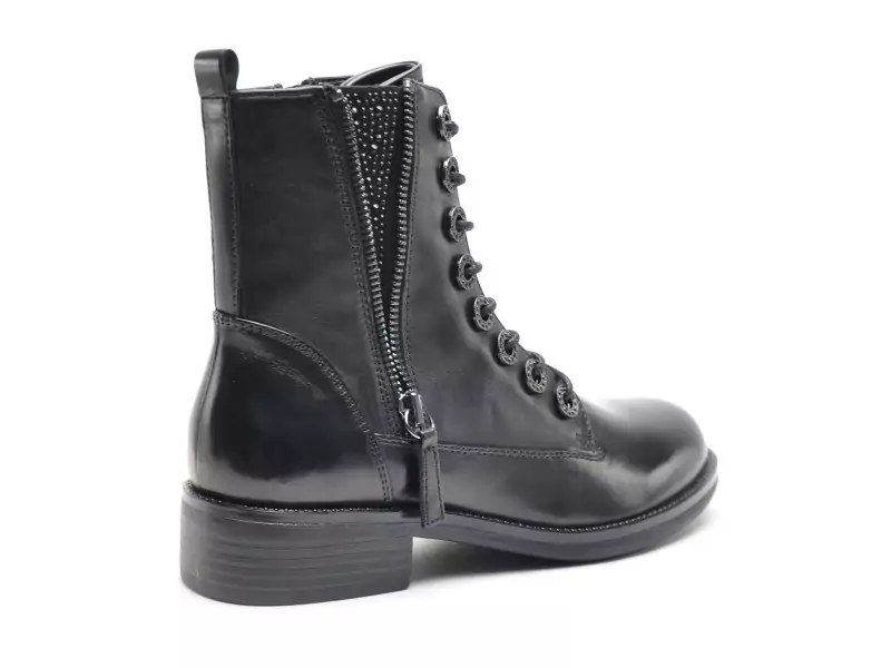 Regarde Le Ciel ROXANA 49 Noir Boots et Bottines Plates Femme