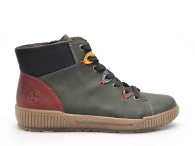 N0711 Kaki Boots et Bottines Plates Femme