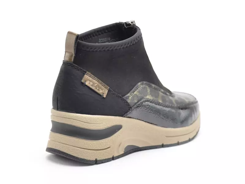 Rieker N9362 Noir Boots et Bottines à Talons Femme