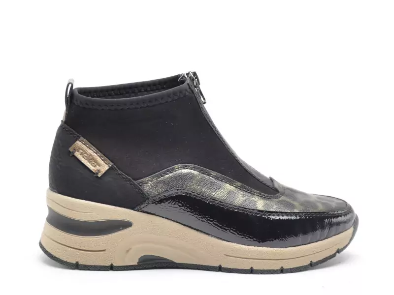 Rieker N9362 Noir Boots et Bottines à Talons Femme