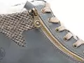Rieker N0709 Bleu Boots et Bottines Plates Femme