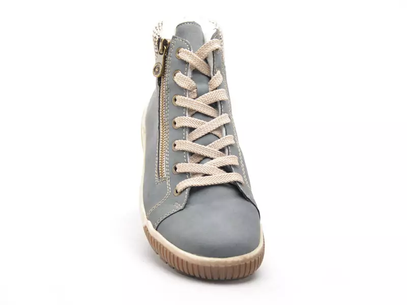 Rieker N0709 Bleu Boots et Bottines Plates Femme