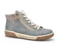 Rieker N0709 Bleu Boots et Bottines Plates Femme
