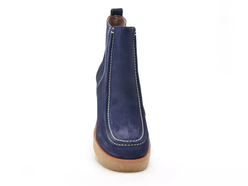 Minka BAYAN Bleu Boots et Bottines à Talons Femme