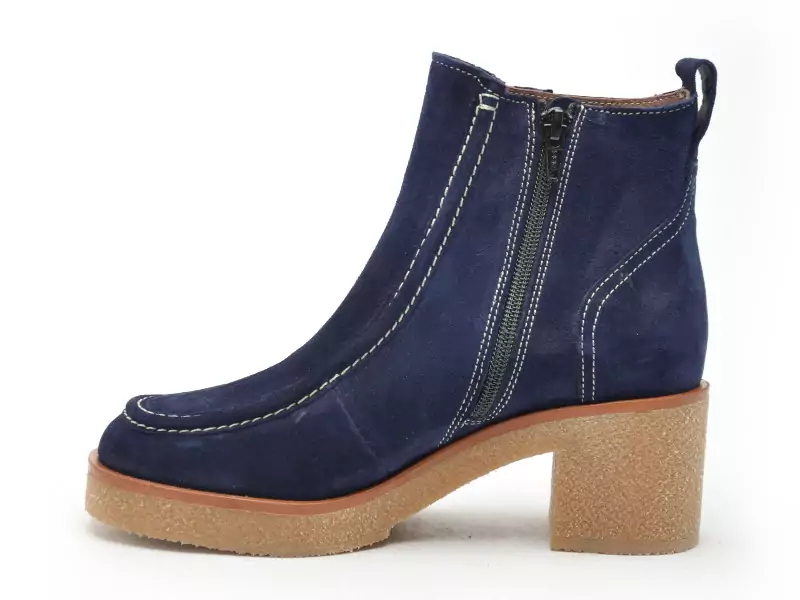 Minka BAYAN Bleu Boots et Bottines à Talons Femme