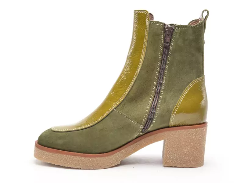 Minka EMOGI Vert Boots et Bottines à Talons Femme