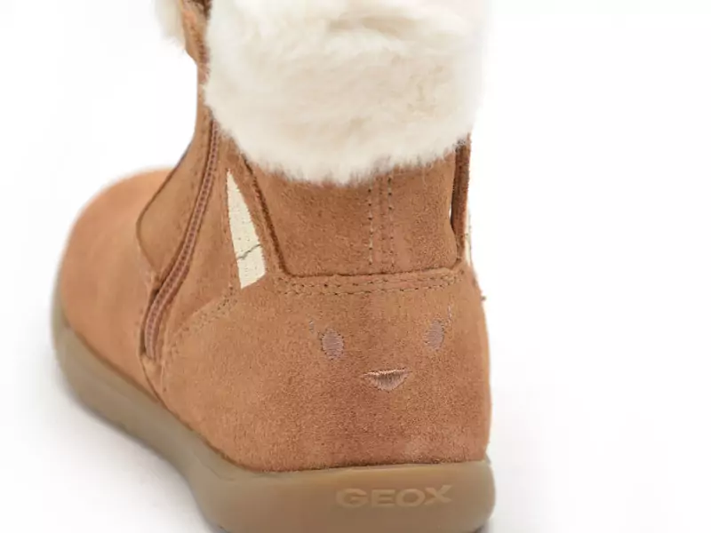 Geox B MACCHIA GIRL B564PA Marron Boots et Bottes Fille