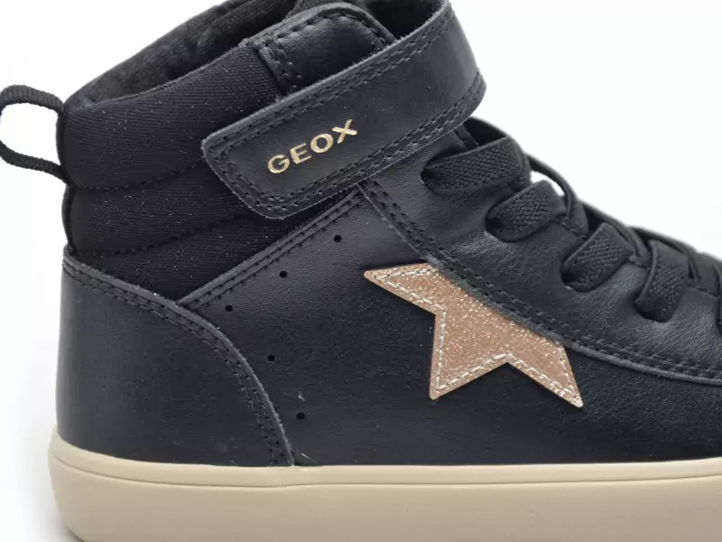 Geox J GISLI GIRL J564NC Noir Baskets Montantes Fille