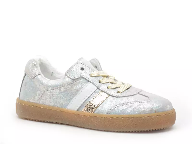 Bopy SARAMBARE Argent Baskets Basses Fille