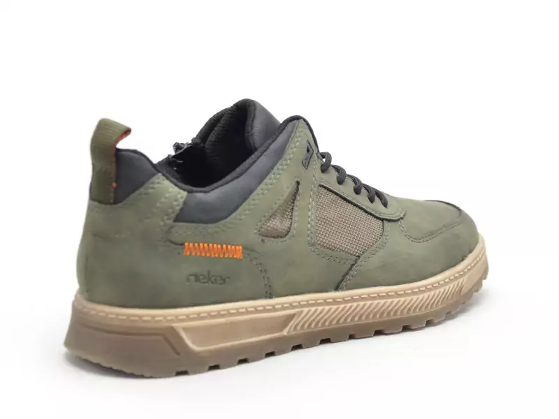 Rieker 37004 Kaki Baskets Basses Homme