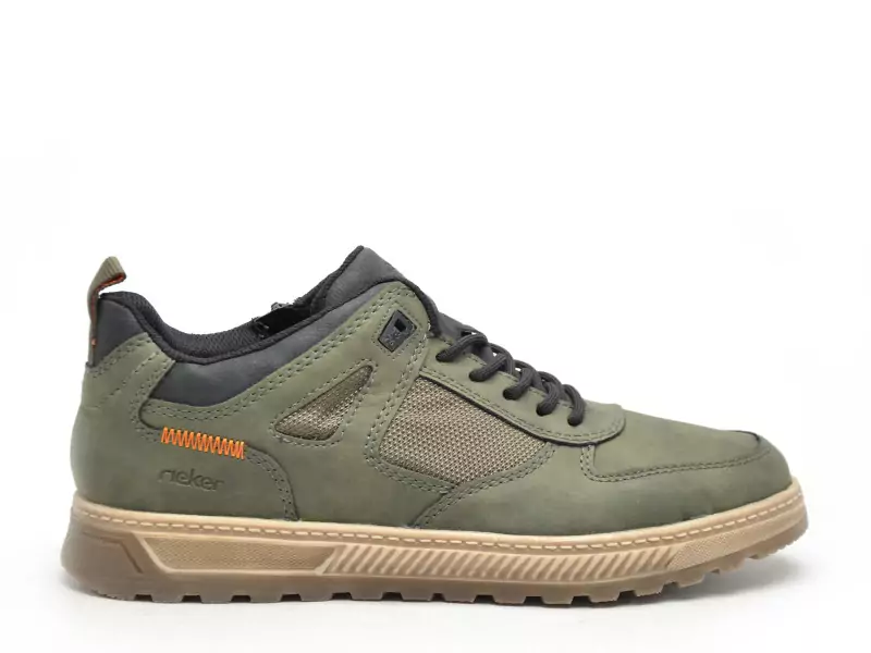 Rieker 37004 Kaki Baskets Basses Homme