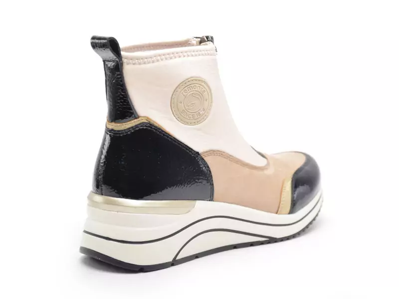 Remonte D0T78 Beige Boots et Bottines à Talons Femme