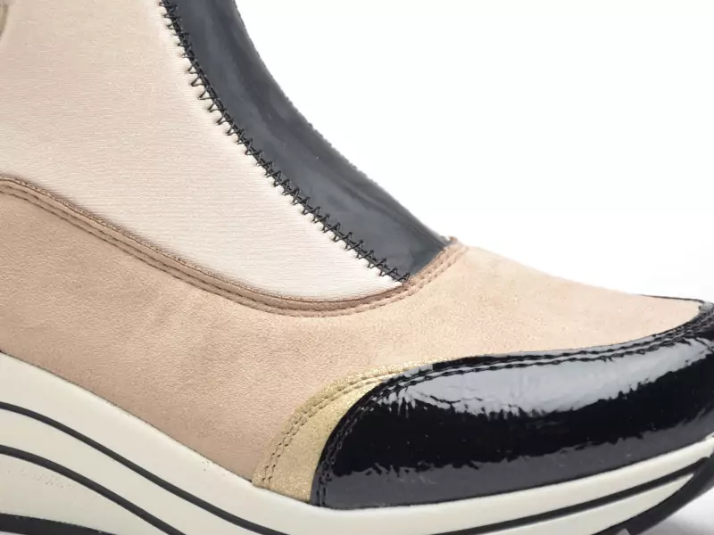 Remonte D0T78 Beige Boots et Bottines à Talons Femme