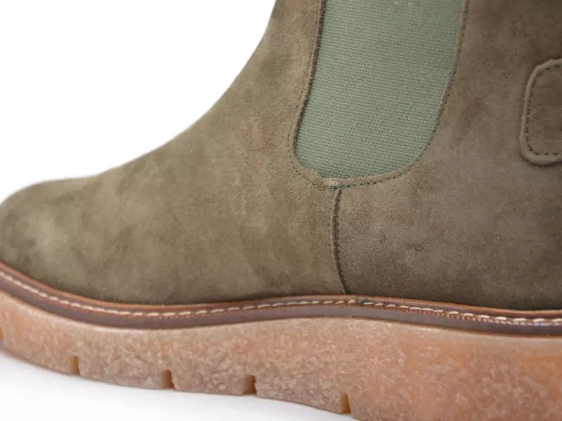 Coco Abricot EBERBACH Kaki Boots et Bottines à Talons Femme