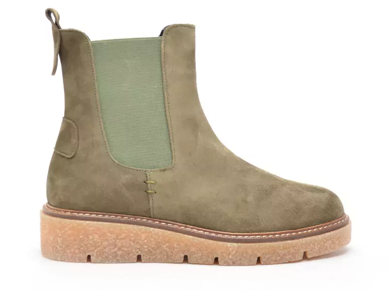 Coco Abricot EBERBACH Kaki Boots et Bottines à Talons Femme