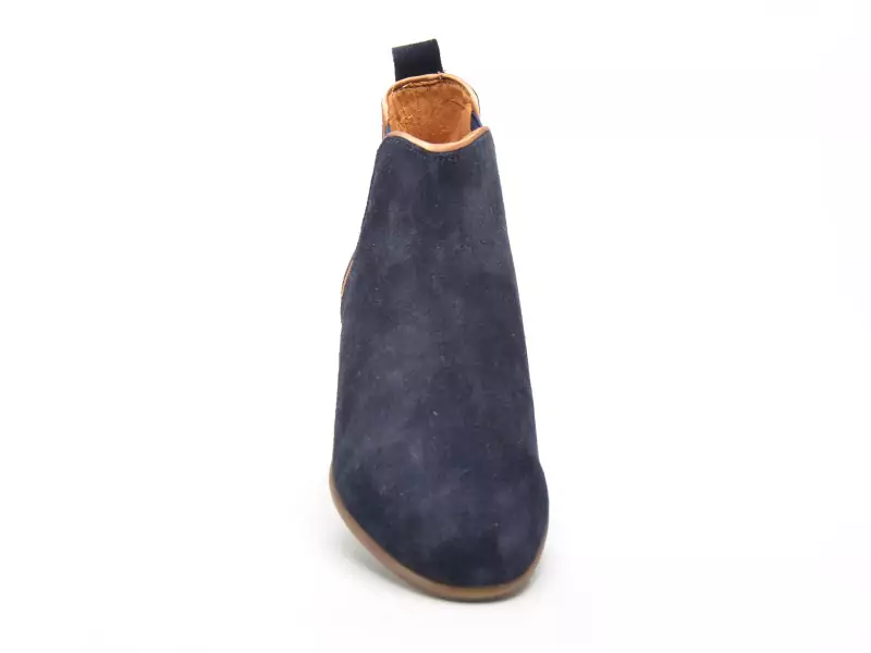Coco Abricot ESPECHE Bleu Boots et Bottines Plates Femme