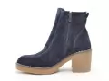 Coco Abricot ESTOHER Bleu Boots et Bottines à Talons Femme