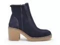 Coco Abricot ESTOHER Bleu Boots et Bottines à Talons Femme