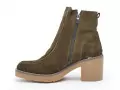 Coco Abricot ESTOHER Kaki Boots et Bottines à Talons Femme