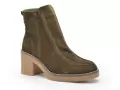 Coco Abricot ESTOHER Kaki Boots et Bottines à Talons Femme
