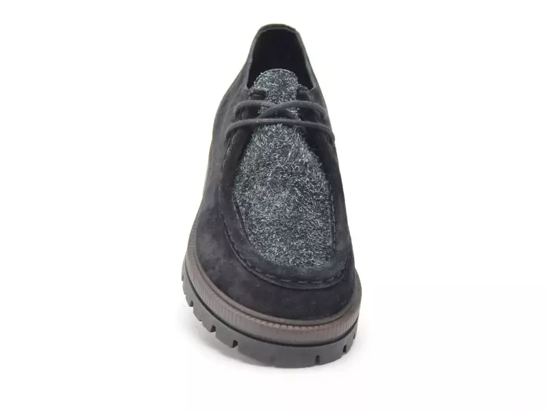 Coco Abricot ECAILLON Noir Mocassins Femme