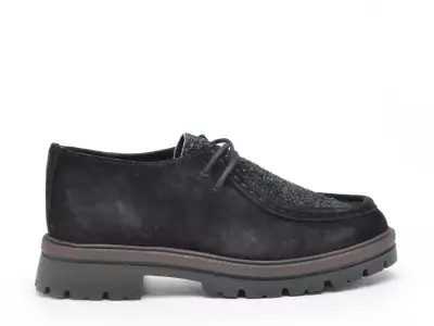 ECAILLON Noir Mocassins Femme