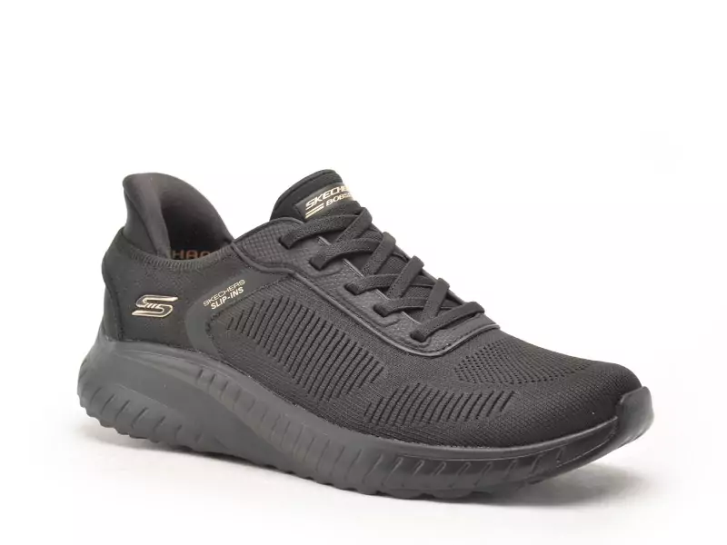 Skechers 117497 BOBSPORT SQ Noir Baskets Basses Femme