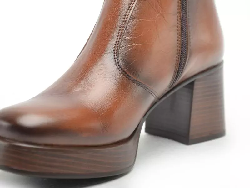 Dorking D9157 AL Marron Boots et Bottines à Talons Femme