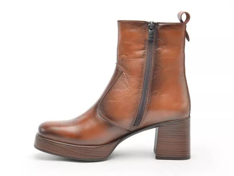 Dorking D9157 AL Marron Boots et Bottines à Talons Femme